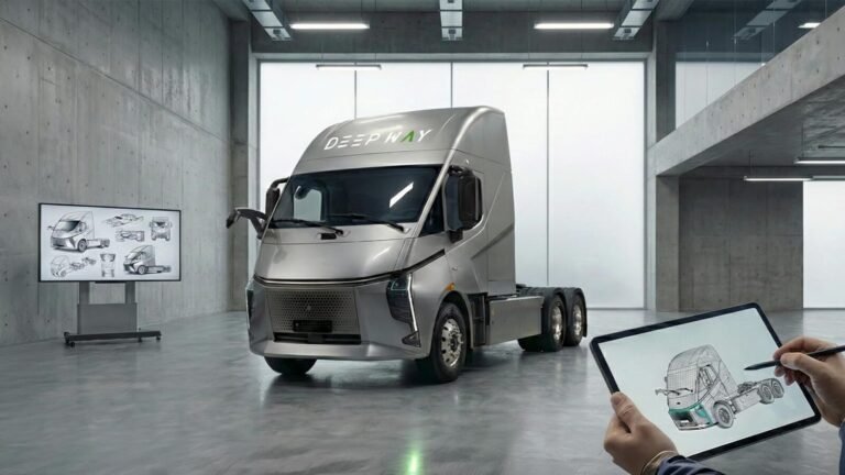 ¿Quién es DeepWay? La marca china de tractocamiones eléctricos que debutó en Europa y ya mira hacia Latinoamérica